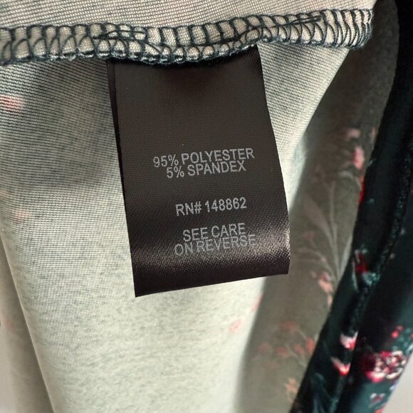 Torrid Floral Velvet Mini Dress - Green and Red - Picture 6 of 10